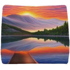 Flaming Sunset Seat Cushion by GardenOfOphir