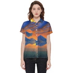 Glorious Sunset Short Sleeve Pocket Shirt by GardenOfOphir