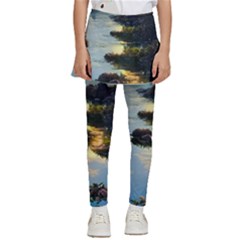 Incredible Sunset Kids  Skirted Pants by GardenOfOphir