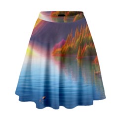 Immaculate Sunset High Waist Skirt by GardenOfOphir