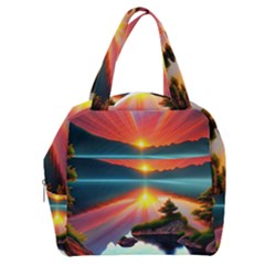 Gorgeous Sunset Boxy Hand Bag by GardenOfOphir