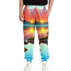 Gorgeous Sunset Men s Elastic Waist Pants by GardenOfOphir