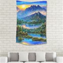 Stunning Sunset By The Lake Small Tapestry View2