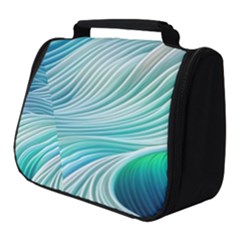 Pastel Abstract Waves Pattern Full Print Travel Pouch (small) by GardenOfOphir