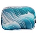 Pastel Blue Ocean Waves Iii Make Up Pouch (Small) View2