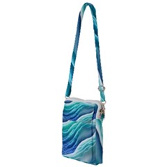 Pastel Beach Wave I Multi Function Travel Bag by GardenOfOphir