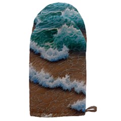 Abstract Waves Summertime On The Sea Microwave Oven Glove by GardenOfOphir