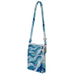 Abstract Blue Ocean Waves Multi Function Travel Bag by GardenOfOphir