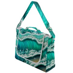 Ocean Waves Design In Pastel Colors Box Up Messenger Bag by GardenOfOphir