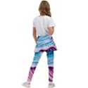 Pink Wave Crashing On The Shore Kids  Skirted Pants View2