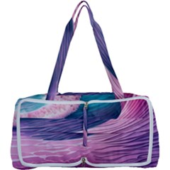 Pink Waves On The Beach Ii Multi Function Bag by GardenOfOphir