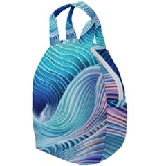 Ocean Waves Pastel Travel Backpacks by GardenOfOphir