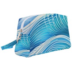 Sea Of Blue Wristlet Pouch Bag (large) by GardenOfOphir