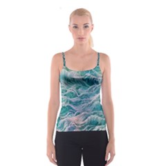 Waves Of The Ocean Ii Spaghetti Strap Top by GardenOfOphir