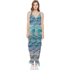 Waves Of The Ocean Ii Sleeveless Tie Ankle Chiffon Jumpsuit by GardenOfOphir