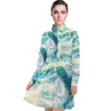 The Endless Sea Long Sleeve Chiffon Shirt Dress View1