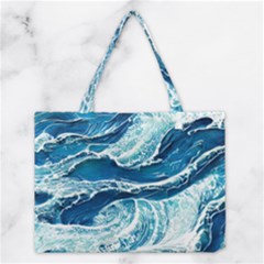 Summer Ocean Waves Medium Tote Bag by GardenOfOphir