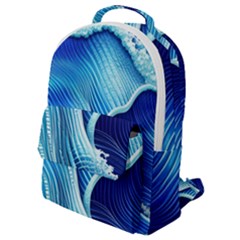 Wave Flap Pocket Backpack (small) by GardenOfOphir