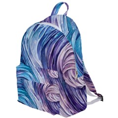 Abstract Pastel Ocean Waves The Plain Backpack by GardenOfOphir