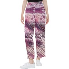 Abstract Pink Ocean Waves Women s Pants  by GardenOfOphir