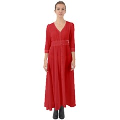 Amaranth Red	 - 	button Up Boho Maxi Dress by ColorfulDresses