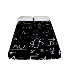 E=mc2 Text Science Albert Einstein Formula Mathematics Physics Fitted Sheet (full/ Double Size) by Jancukart