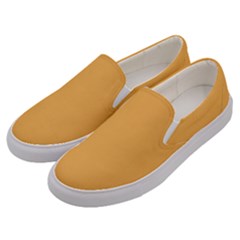 Bees Wax Orange	 - 	canvas Slip Ons by ColorfulShoes