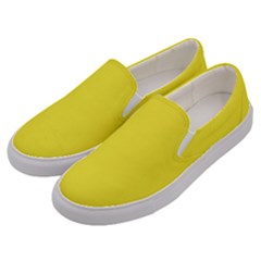 Blazing Yellow	 - 	canvas Slip Ons by ColorfulShoes