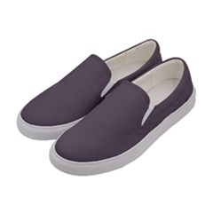 Fog Grey	 - 	canvas Slip Ons by ColorfulShoes