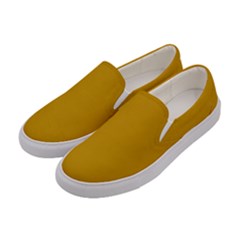 Dijon Orange	 - 	canvas Slip Ons by ColorfulShoes