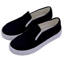 Smokey Black	 - 	canvas Slip Ons by ColorfulShoes