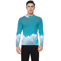 Clouds Hd Wallpaper Men s Long Sleeve Rash Guard by artworkshop