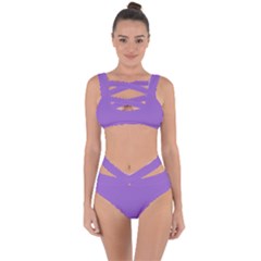 Iris Purple	 - 	bandaged Up Bikini Set by ColorfulSwimWear