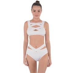 Coconut Milk	 - 	bandaged Up Bikini Set by ColorfulSwimWear