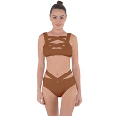 Saddie Brown	 - 	bandaged Up Bikini Set by ColorfulSwimWear