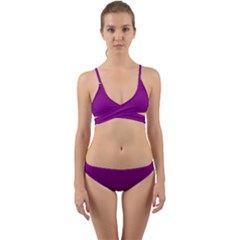 Lollipop Purple	 - 	wrap Around Bikini Set by ColorfulSwimWear