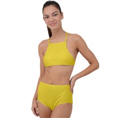 Butter Yellow	 - 	high Waist Tankini Set by ColorfulSwimWear