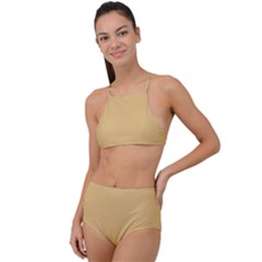 Latte	 - 	high Waist Tankini Set by ColorfulSwimWear