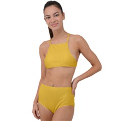 Sunglow Yellow	 - 	high Waist Tankini Set by ColorfulSwimWear