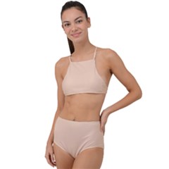 Peach Puff	 - 	high Waist Tankini Set by ColorfulSwimWear