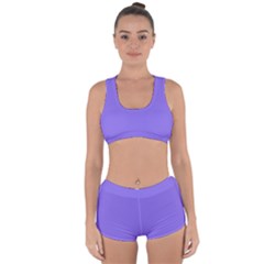 Sweet Crocus Purple	 - 	racerback Boyleg Bikini Set by ColorfulSwimWear