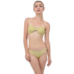 Custard Yellow	 - 	classic Bandeau Bikini Set by ColorfulSwimWear