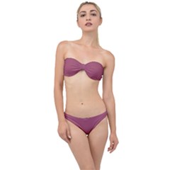 China Rose	 - 	classic Bandeau Bikini Set by ColorfulSwimWear