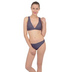 Graphit Grey	 - 	classic Banded Bikini Set by ColorfulSwimWear