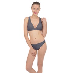 Dolphin Grey	 - 	classic Banded Bikini Set by ColorfulSwimWear