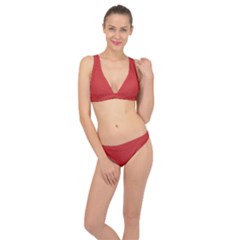 Madder Lake	 - 	classic Banded Bikini Set by ColorfulSwimWear