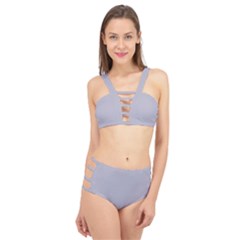 Misty Lilac Purple	 - 	cage Up Bikini Set by ColorfulSwimWear