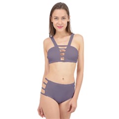 Old Lavender Purple	 - 	cage Up Bikini Set by ColorfulSwimWear