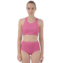 Watermelon Pink	 - 	racer Back Bikini Set by ColorfulSwimWear