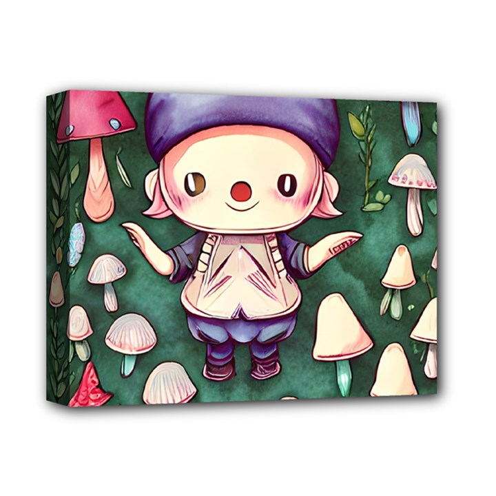 Toadstool Mushrooms Deluxe Canvas 14  x 11  (Stretched)